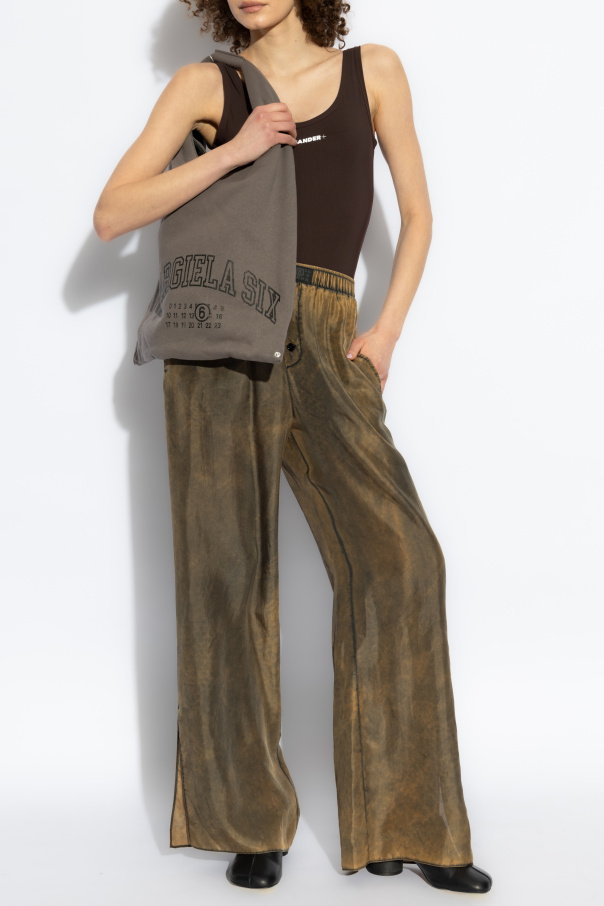 MM6 Maison Margiela Silk loose-fit trousers