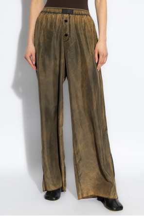 MM6 Maison Margiela Silk loose-fit trousers
