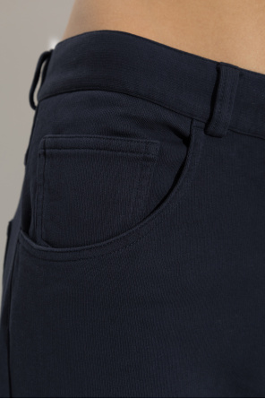 MM6 Maison Margiela Spodnie z surowo wykończonymi nogawkami