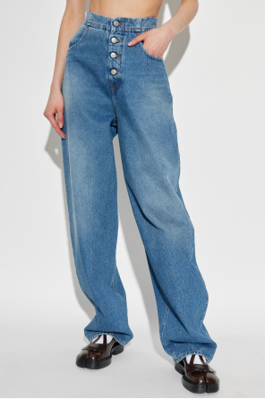 MM6 Maison Margiela Jeansy z wysokim stanem