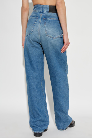 MM6 Maison Margiela Jeansy z wysokim stanem