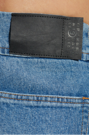 MM6 Maison Margiela Jeansy z wysokim stanem