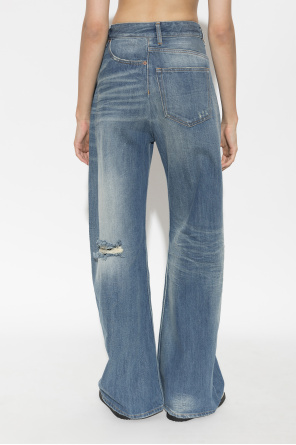 MM6 Maison Margiela Jeansy z efektem vintage