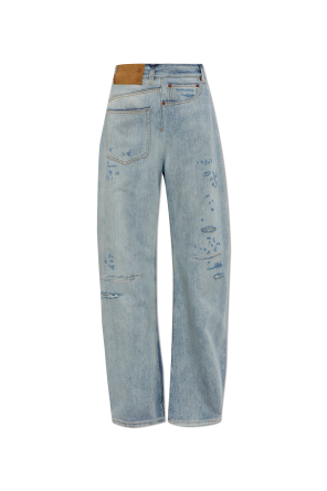 Jeans with abrasions