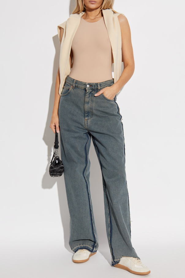 MM6 Maison Margiela Jeans mit weitem Bein