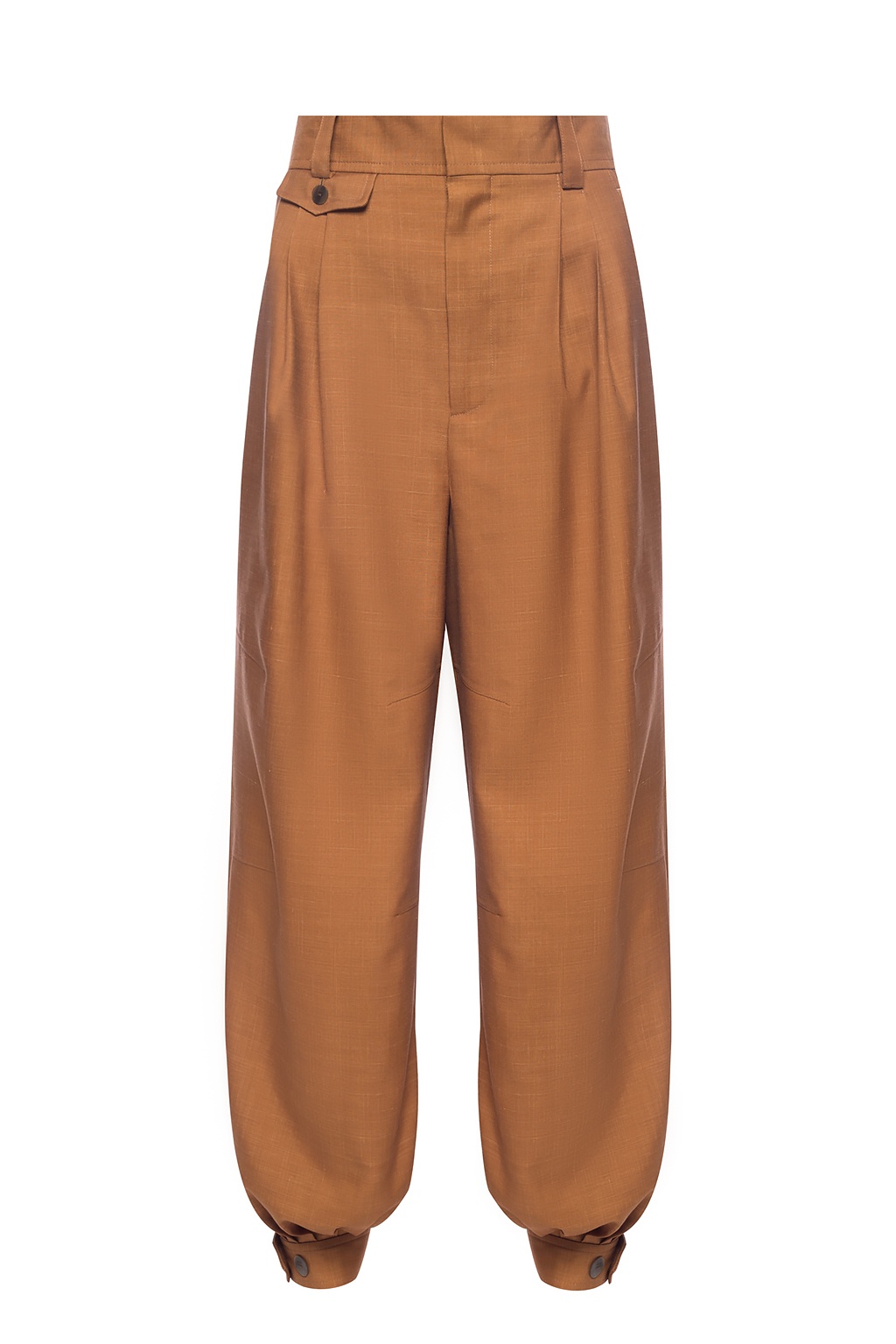 Brown Leather trousers Loewe - Vitkac Canada