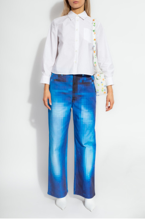 Jeans with  pixels od Loewe