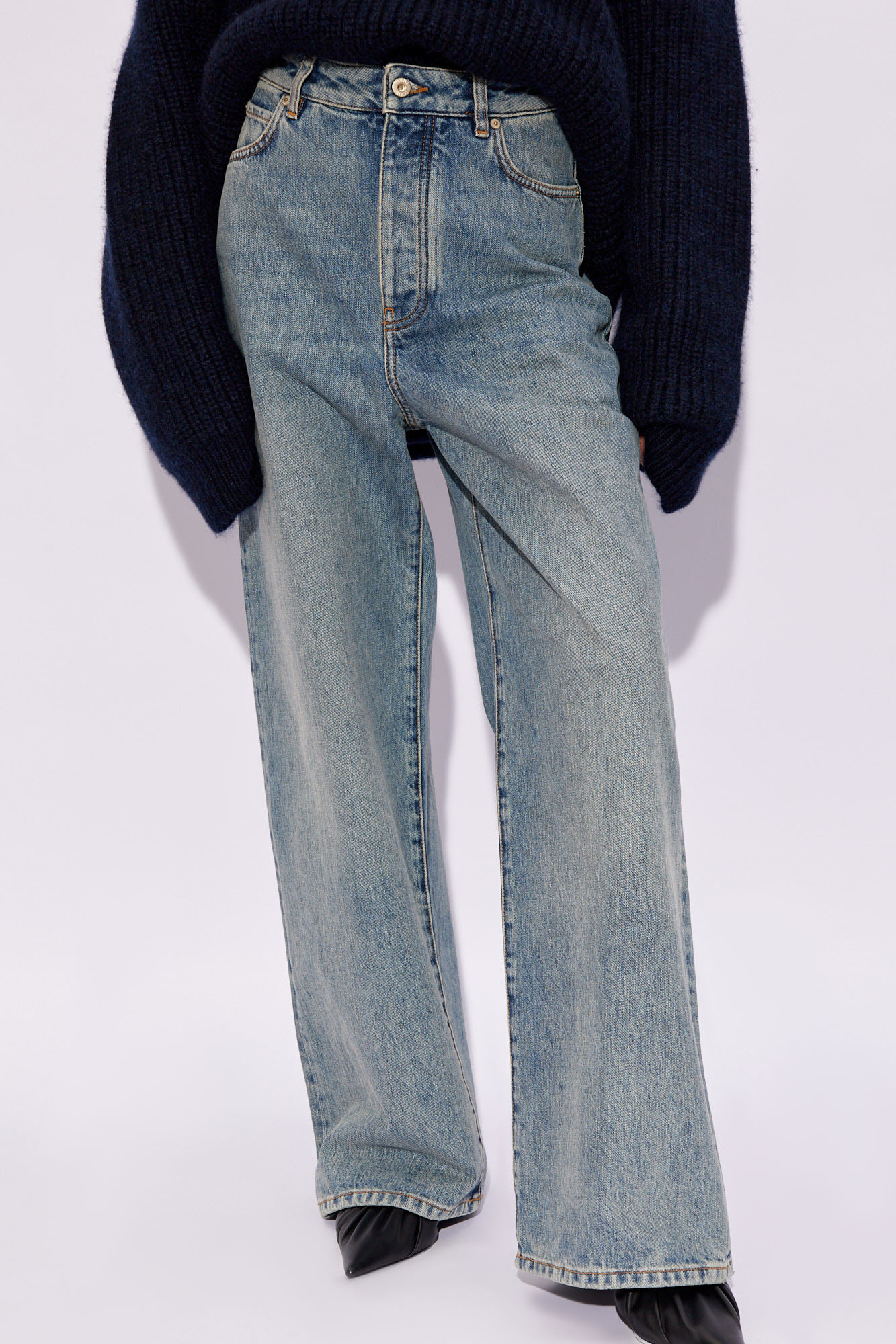 loewe clutch Jeans with wide legs