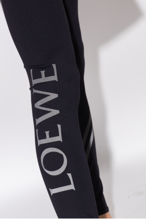 Loewe LOEWE logo embroidered scarf Rosa