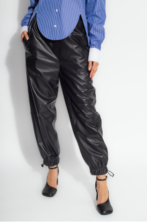 Loewe Leather satinset trousers