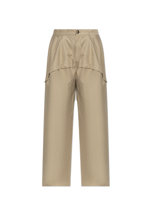 Pantalones de algodón de corte holgado