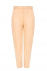 MM6 Maison Margiela beige Leather trousers
