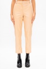 MM6 Maison Margiela beige Leather trousers