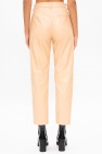 MM6 Maison Margiela beige Leather trousers