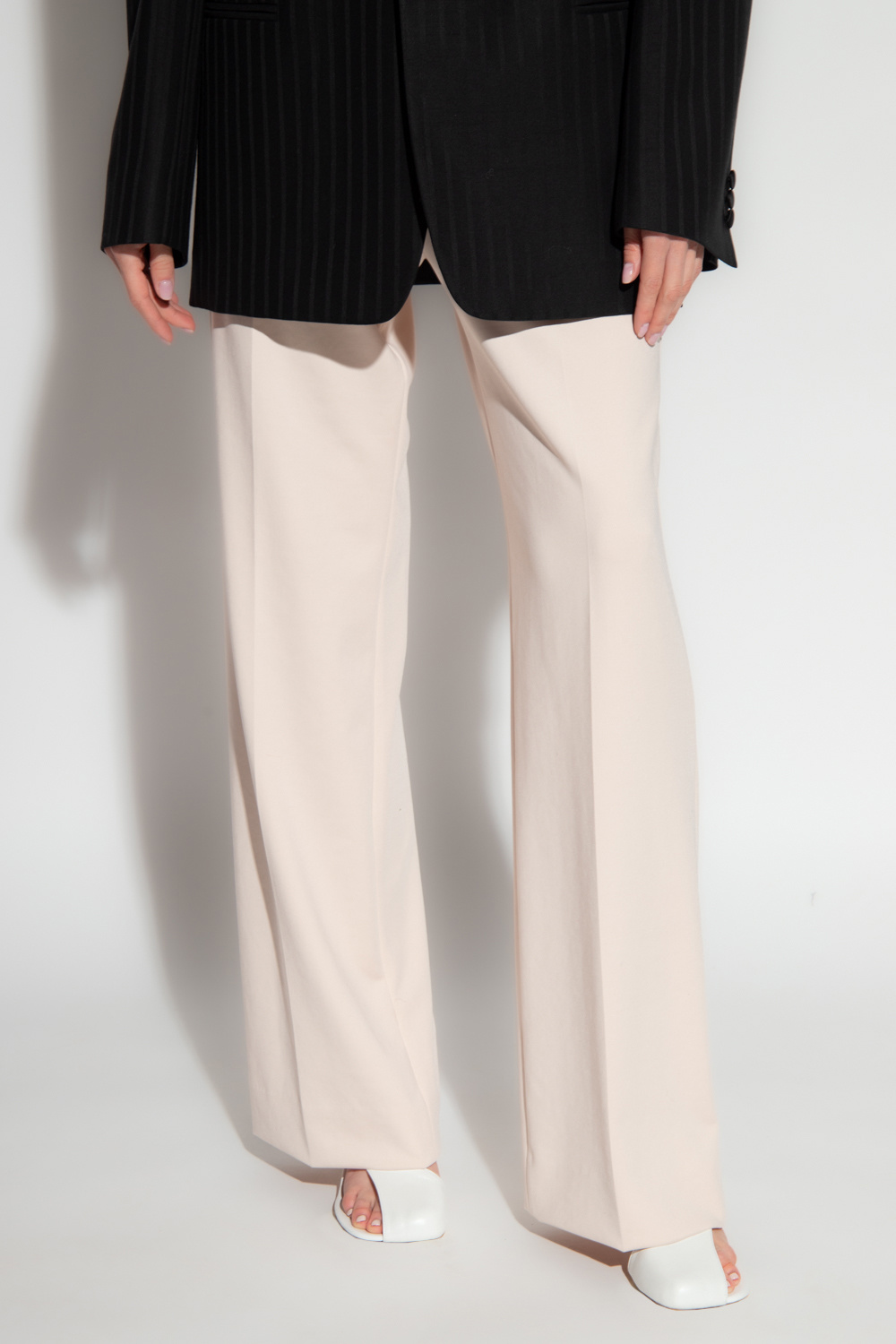 train woven pants Wide leg trousers