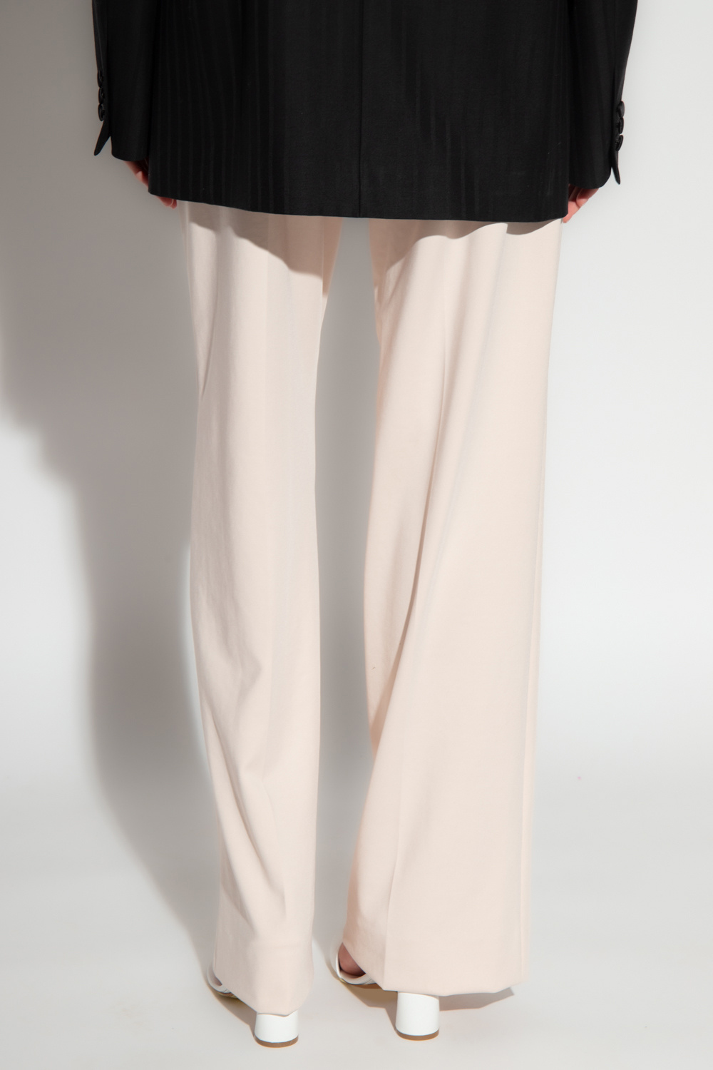 train woven pants Wide leg trousers