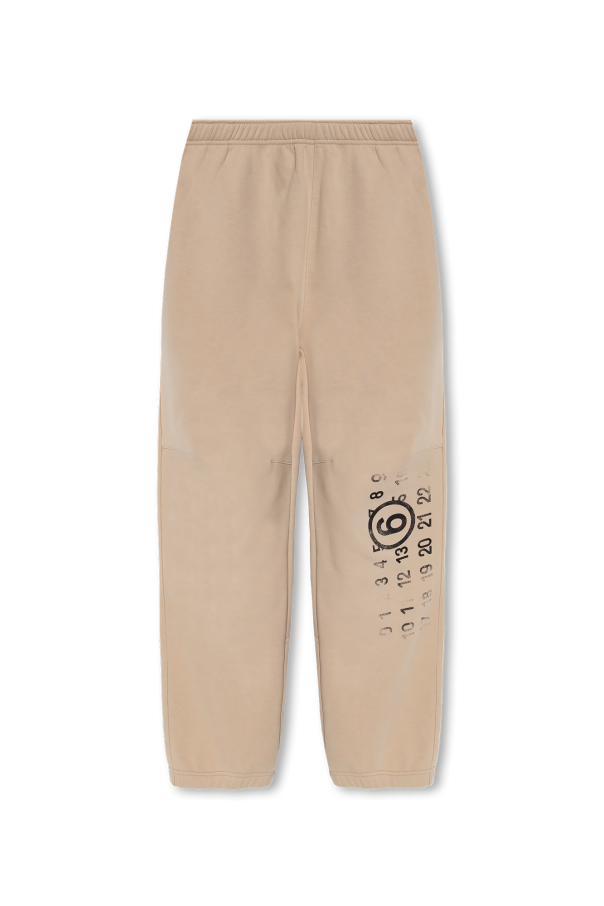 amara linen blend pants Sweatpants with logo