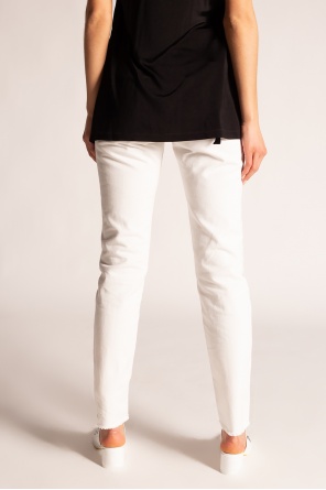 Pepe Jeans Maglietta 'CIRO' bianco rosso nero Raw-cut jeans