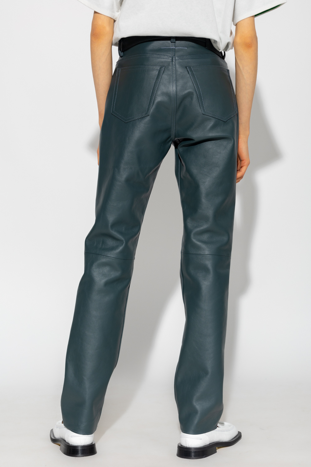 MM6 Maison Margiela Leather Aubi trousers