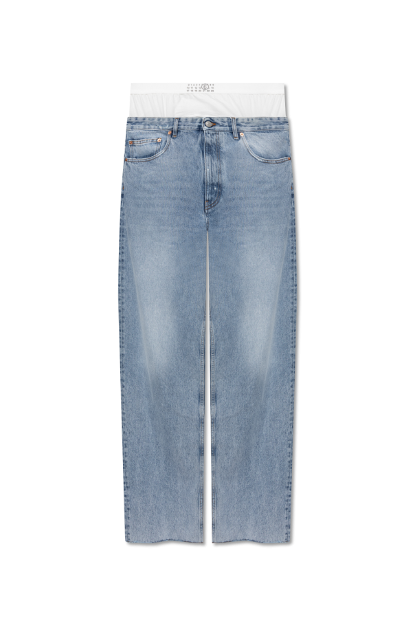 jeans jacket retro rinsed denim Distressed jeans