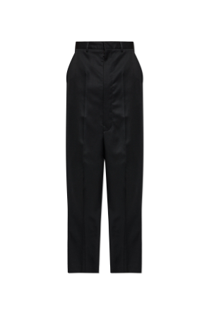 Wool pleated trousers