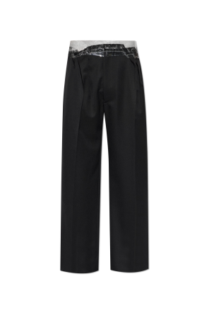 Pantalones de lana con pinzas