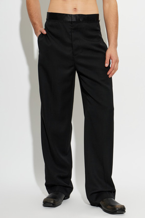 Maison Margiela Wool Trousers with Side Stripes