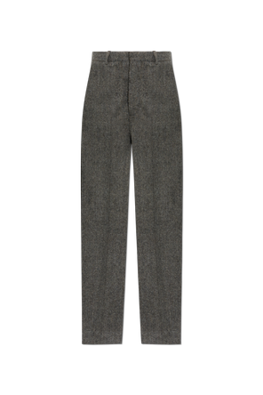Pantaloni cu model herringbone