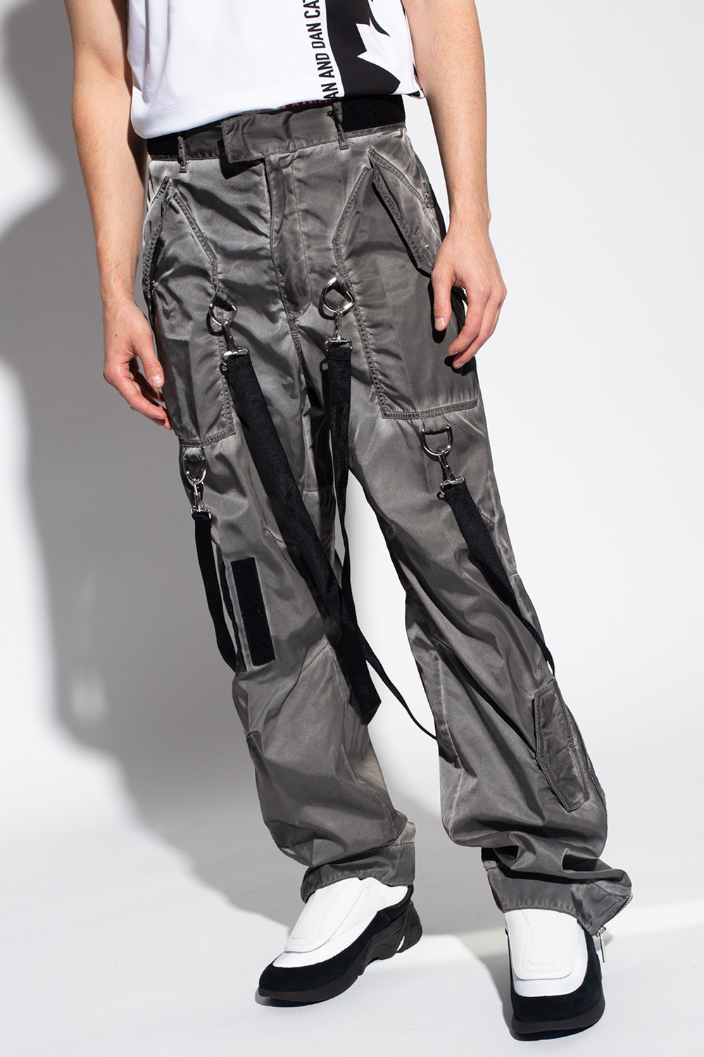 IetpShops, Dsquared2 Trousers with decorative straps