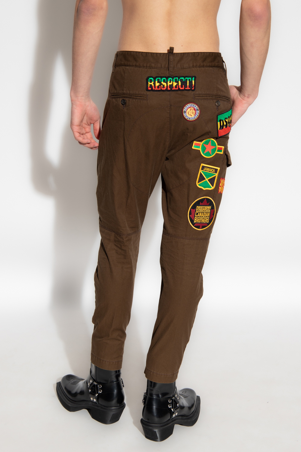 Dsquared2 Cargo Maxi trousers with patches