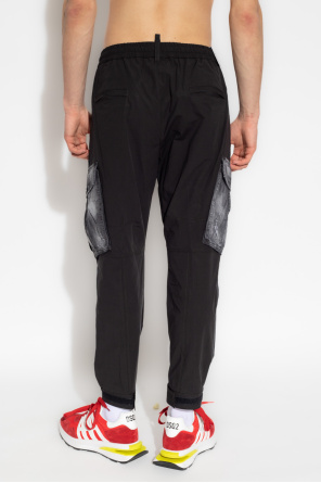 Dsquared2 Spodnie z łączonych materiałów ‘Cyprus’