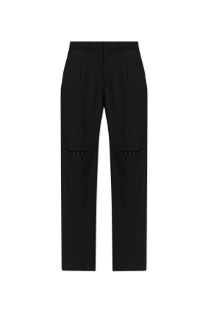 Creased trousers