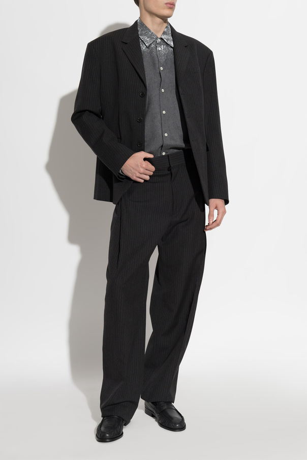 Dsquared2 Pantalones de lana de corte recto