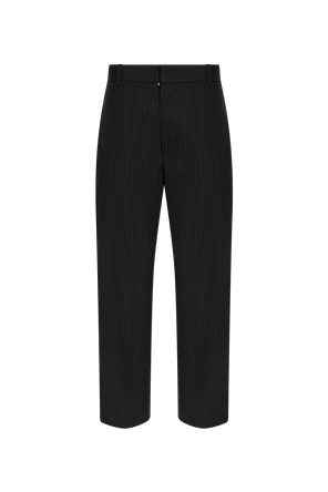 Pantalones de lana de corte recto