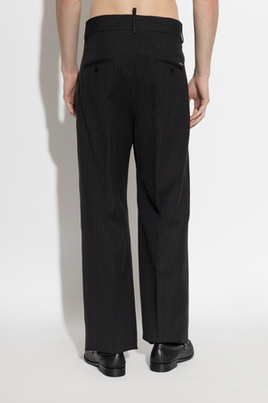 Dsquared2 Pantalones de lana de corte recto