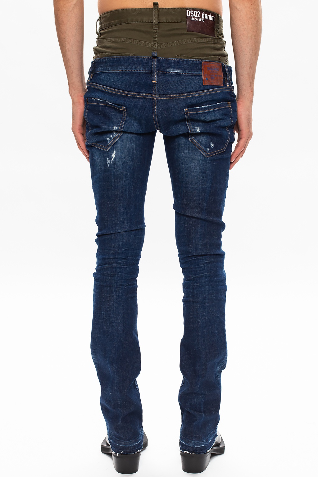 Dsquared2 'Twin Pack Straight Leg Sharpei Jean' raw edge jeans | Men's ...