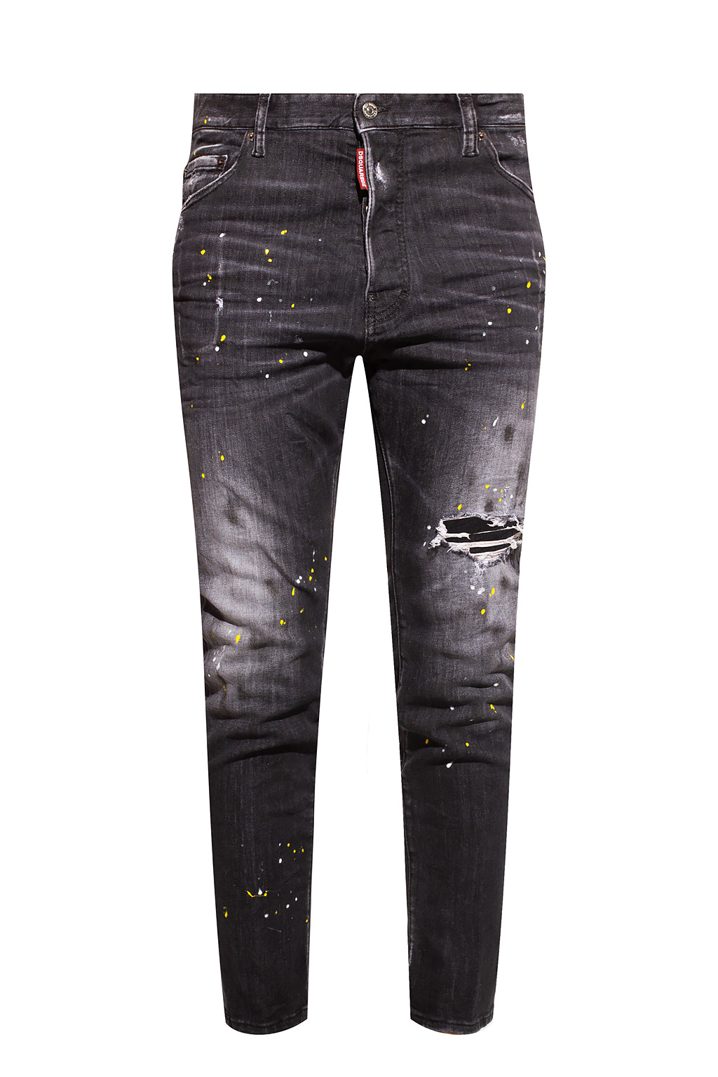 Pink Striped Jeans With Paint Splatter – AG 360 Clothing