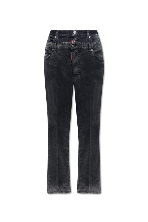 Distressed corduroy trousers od Dsquared2