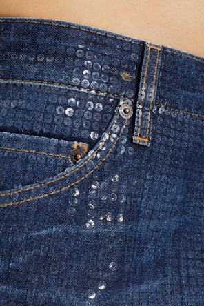 Dsquared2 Jeans „Teddy“ mit eingenähten Pailletten