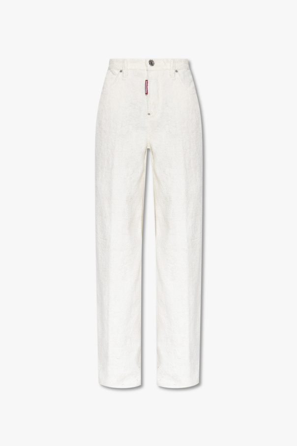 Dsquared2 Baggy trousers in cotton terry