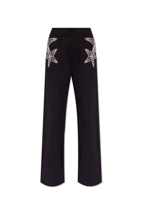 Dsquared2 Knitted pants with appliqué