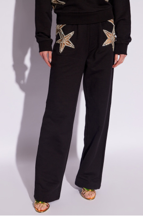 Dsquared2 Knitted pants with appliqué