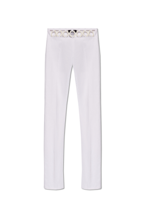 Trousers with cut-outs