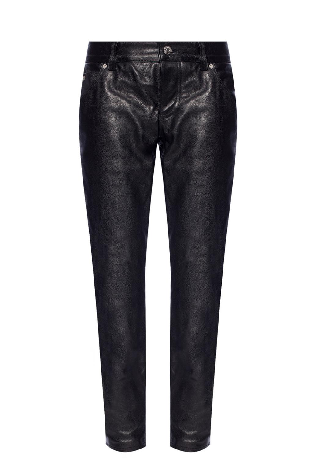 dsquared leather pants