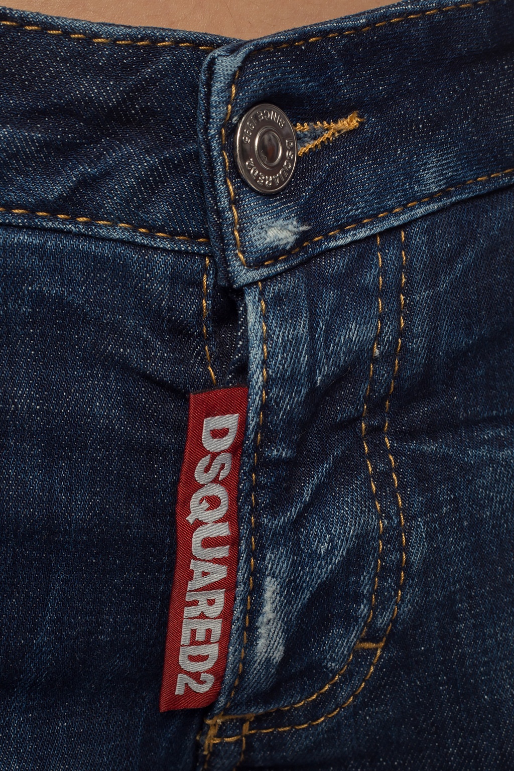 dsquared2 jeans yellow paint