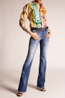 Dsquared2 BLUE ‘Medium Waist Flare Jeans’ raw-cut jeans