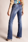 Dsquared2 BLUE ‘Medium Waist Flare Jeans’ raw-cut jeans