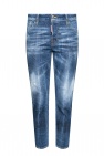 Dsquared2 BLUE ‘Cool Girl Jean’ raw-cut jeans