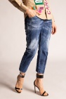 Dsquared2 BLUE ‘Cool Girl Jean’ raw-cut jeans