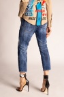 Dsquared2 BLUE ‘Cool Girl Jean’ raw-cut jeans